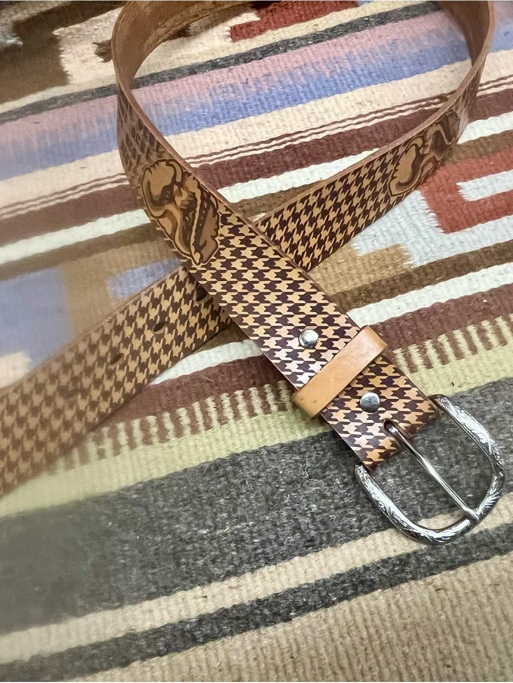 Crimson Tide The Capstone Leather Belt - Tan